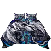 Cool Fantasy Weapon Wolf Dragon Omega Blade Coverlet