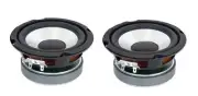 NEW Pair (2) 5" inch Heavy Duty Aluminum Cone subWoofer Speaker Full Range 8 Ohm