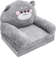 GRIRIW Elephant Shape Plush Sofa Creative Folding Boy Girl Seat for Living Room Bedroom Nursery and Kindergarten Fun and Safe Plush Furniture for Boy Girl Random Color