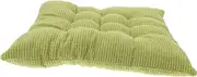 ERINGOGO 1Pc Corduroy Square Seat Cushion Thicken Tatami Mat for Home Office Stylish Hip Shaping Chair Pad Light Green Material for Comfort and Warmth