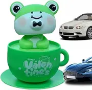 Solar-Powered, Shaking Head, Animal Figurine, No-Battery Motion 2.36inch, Dashboard Decor, 3-Pack Mixed Colors, Car Desktop Home Use, Joyful Emotional, Safety Improved Design