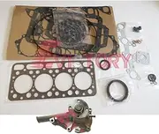 for KUBOTA V1702 Engine Rebuild kit Cylinder Head Gasket kit + Water Pump Forklift Parts