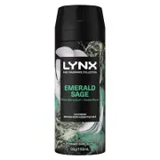LYNX Emerald Sage Premium Body Spray for Men, 150ml, 72h Freshness