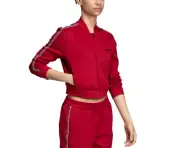 adidas Women's Celebrate the 90s Cropped Track Jacket M Slim Fit Sports Zip Top