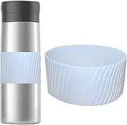 Silicone Coffee Cup Sleeve - Reusable Cup Sleeve, Silicone Mug Protector, Silicone Sleeves For Bottles, Reusable Coffee Sleeve | Heat-Resistant Mug Protector For Iced Hot Drink, Silicone Sleeves For T