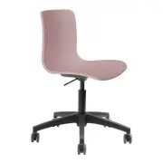 Task Office Chair Black Nylon Base on Castors Flex Poly Seat Acti Rose A5B-37