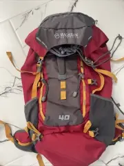 Red Magellan 40 Liter Backpacking backpack never used