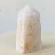 150g Natural Purple Pink Sakura Agate Quartz Crystal Obelisk Healing Y439