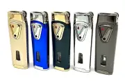 1 X JOBON Blow Torch Double Flame Jet Lighter Windproof Refillable Butane Gas
