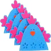 PRETYZOOM 4pcs Easter Chick Egg Bags Cute and Festive Decoration for Home Party Celebrations Egg Protection and Storage Container Charming Design for Easter Decor
