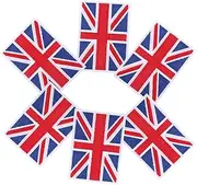 jojofuny 6Pcs National Flag Embroidery Patches for Clothes DIY Decorative Cloth Patch for Repairing Fashion Accessories for Hats Bags and Arts Crafts