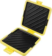 Microwave Toastie Sandwich Maker, Micro Munchy Microwave Toastie Maker, Microwavable Toastie Maker, Toastie Maker with Adjustable Silicone Straps, No Electricity, Wireless(Yellow)