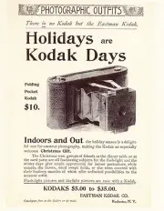 AD Eastman Kodak CAMERA Antique FOLDING POCKET Vintage 1898 Model 8x10" REPRINT