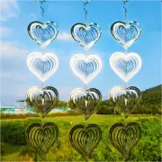 Heart Bird Scare Discs Set-Highly Reflective Double-Sided Bird Reflectors,Ext...