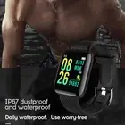 116plus Wrist Smart Watch Touch Control Step Counting Multiple Sport Modes Wrist