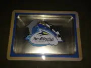 seaworld metal container with a plastic insert Used Free Shipping