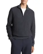 Vince Geo Jacquard Quarter Zip Sweater