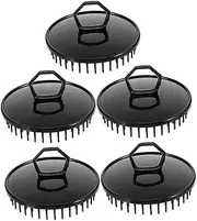 FOMIYES 5PCS Portable Scalp Massage Tool Plastic Exfoliating Brush for Dandruff Removal Lightweight Travel Shampoo Scalp Scrubber Gentle Hair Care Massager for Healthy Hair Growth