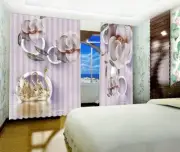 3D Swan Flower 481 Blockout Photo Curtain Print Curtains Drapes Fabric Window AU