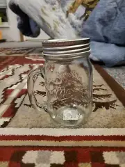 Mason Craft And More Americana Vintage Style 16 Oz Drinking Jar With Handle