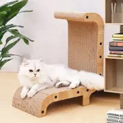 Vertical Cat Scratcher Kitten Scratching Board Recliner Play Rest Toy 44.5cm AU Beige 44.5x25x51cm
