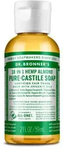DR. BRONNER'S Pure-Castile Soap Liquid (Hemp 18-in-1) Almond 59ml