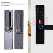 New Fingerprint Keypad Door Handle Lock App Control Enhanced Safety Responsive