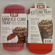 Joie Silicone Mini Ice Cube Tray with Lid 2 Pack Red