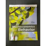 MICROECONOMICS AND BEHAVIOR 10E 二手書 個體經濟學