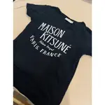 MAISON KITSUNE 經典黑T-SHIRT