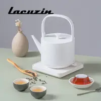 在飛比找蝦皮商城優惠-【Lacuzin】鑄鐵風溫控泡茶快煮壺 - 珍珠白