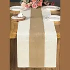 Rustic Burlap Table Runner for Weddings and Parties Natural Hessian Decoration