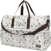 siffler(シフレ) Sifle Peanuts PN30 Folding Boston Bag, Large, Snoopy Peanuts Flower Beige, PN30. Flower Beige, one Size