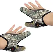 TopHomer 2Pcs Anti-Slip Fishing Glove Neoprene Finger Stall Unisex Professional Finger Protector for Outdoor Sport Fishing Supplies Casting Line Controlling, Left & Right