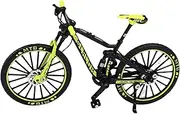[Generic] Bicycle Model 1/10 Scale Alloy Bike Diecast Collection Racing Toys Mini Mountain Bike Gifts for Adults Kids, 17.5cm - Green
