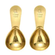 Coffee Scoop (Set of 2) - 1 Tablespoon (Tbsp) - The Best Stainless Steel Meas...
