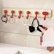 6 Hooks Sundries Storage Hook Wall Mount Hanging Coat Rack Door