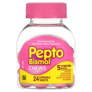 [iHerb] Pepto Bismol 鹼式水楊酸鉍咀嚼片，24 片咀嚼片