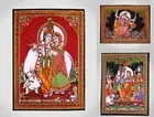 10pc Wholesale Lot Indian Cotton Tapestry Lord Krishna Wall Hanging Tapestry