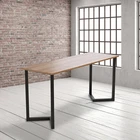 V Shaped Table Bench Desk Legs Retro Industrial Design - Black 72CM X 50CM