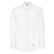 Thom Browne 24FW Hidden Three Stripes Classic Solid Shirt White MWL010E 03113