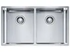 Franke BOW DOUBLE BOWL SINK SET 782x450mm Inset/Undermount/Flushmount,No Taphole