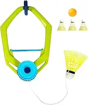 Badminton Rebound Trainer, Adjustable Practice Tool, Sports Accessories, Door Supported Shuttlecock Practice, Perfect for Kids, Beginners, and Home Training Workshops 5.91x9.06in