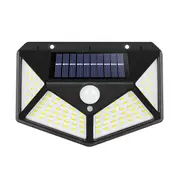 100 Leds Outdoor Patio Solar Induction Wall Light Adjustable Balcony Garden Lighting Small Street Lamp