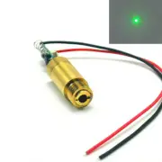 Green 532nm 5mW Focus Dot 3.7-5V Laser Diode Module Driver Switch DIY 12mm Brass
