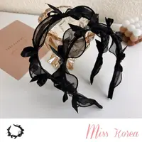 在飛比找momo購物網優惠-【MISS KOREA】網紗髮箍 蕾絲髮箍 蝴蝶結髮箍/公主