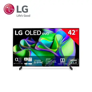 【LG 樂金】42型OLED evo C3極致系列 4K AI物聯網智慧電視(OLED42C3PSA)