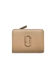 Marc Jacobs The Leather J Marc Mini Compact Wallet One size Nude