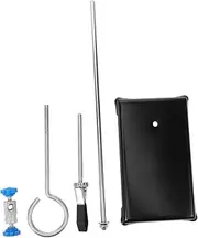 KICHOUSE Full Set Lab Stand Flask Clamp Test Tube Clamp Funnel Stand Metalware Laboratory Equipment Support