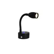 12V LED Campervan Reading Light Touch Dimmable Flexible Gooseneck Spotlight USB
